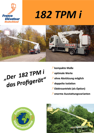 Teleskopske dizalice sa granom montirane na kamion France Elévateur 182 TPM