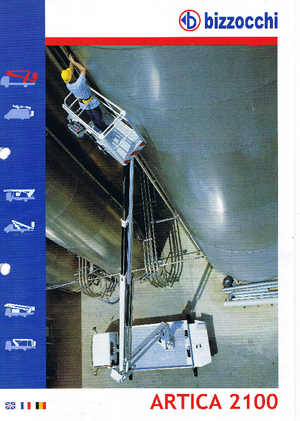 Dizala sa zglobnom granom montirana na prikolicu Bizzocchi Artica 2100