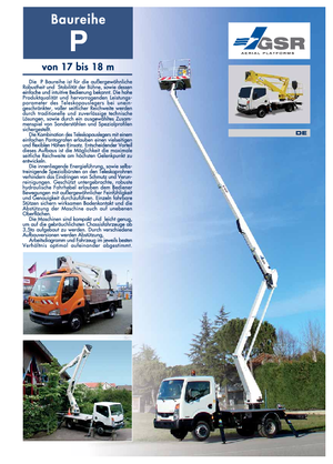 Dizala sa zglobnom granom montirana na prikolicu GSR E 180 P Comfort