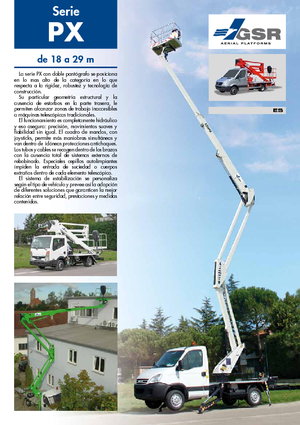 Dizala sa zglobnom granom montirana na prikolicu GSR E 180 PX Comfort