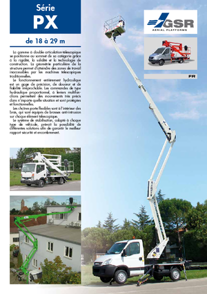 Dizala sa zglobnom granom montirana na prikolicu GSR E 180 PX Comfort