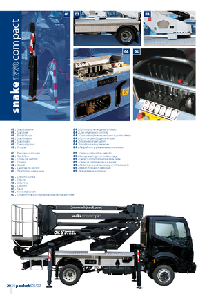 Dizala sa zglobnom granom montirana na prikolicu Oil & Steel Snake 1770 Compact RE