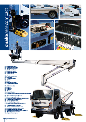 Dizala sa zglobnom granom montirana na prikolicu Oil & Steel Snake 2010 Compact RE