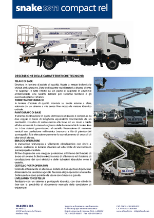 Dizala sa zglobnom granom montirana na prikolicu Oil & Steel Snake 2311REL