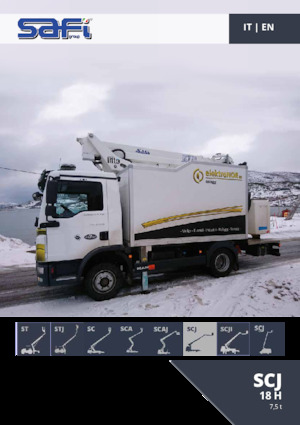 Teleskopske dizalice sa granom montirane na kamion Safi SCJ 18