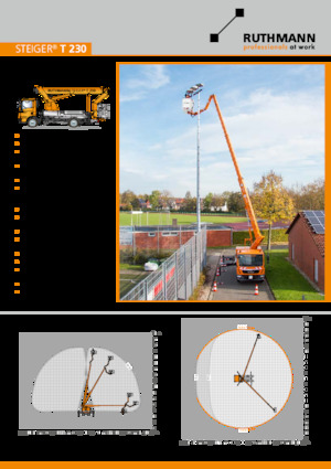 Teleskopske dizalice sa granom montirane na kamion Ruthmann STEIGER T 230 XS