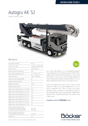 Teleskopske dizalice montirane na kamion Böcker AK 52