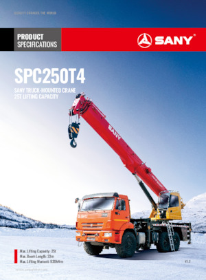 Teleskopske dizalice montirane na kamion Sany SPC250T4