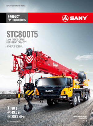 Teleskopske dizalice montirane na kamion Sany STC800T5