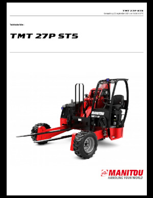 Teleskopski viličari montirani na kamion Manitou TMT 27 P