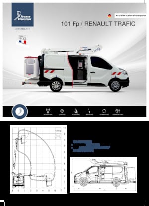Teleskopske dizalice sa granom montirane na kamion France Elévateur 101 Fp