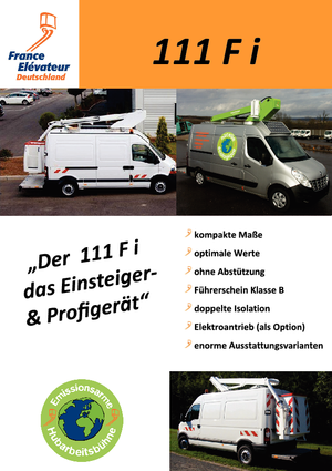 Teleskopske dizalice sa granom montirane na kamion France Elévateur 111 F i