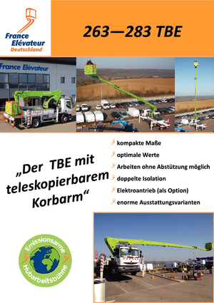 Teleskopske dizalice sa granom montirane na kamion France Elévateur 283 TBE