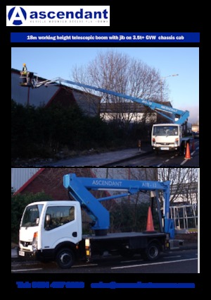 Teleskopske dizalice sa granom montirane na kamion Ascendant A18-13TJ