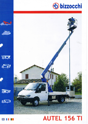Teleskopske dizalice sa granom montirane na kamion Bizzocchi Autel 156 TI