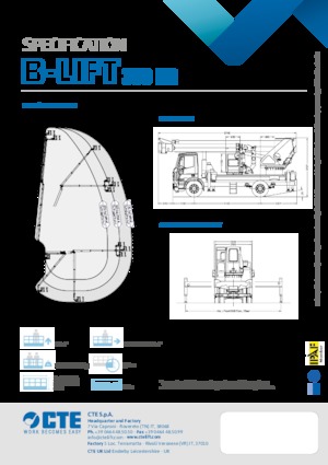 Teleskopske dizalice sa granom montirane na kamion CTE B-Lift 390 HR