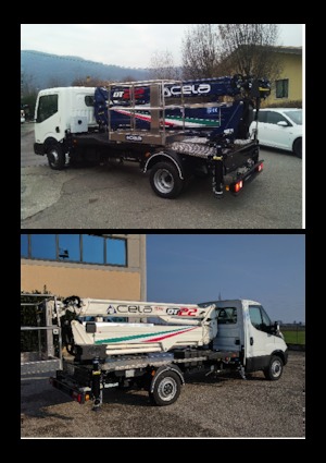 Teleskopske dizalice sa granom montirane na kamion CELA DT22