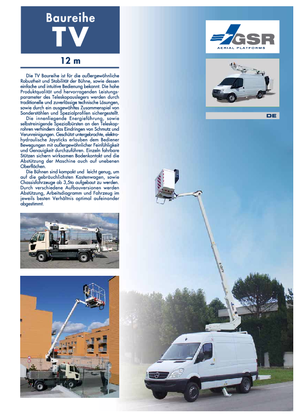 Teleskopske dizalice sa granom montirane na kamion GSR E120TV Basic