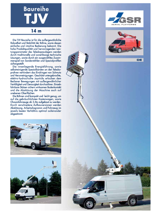 Teleskopske dizalice sa granom montirane na kamion GSR E140TJV Basic