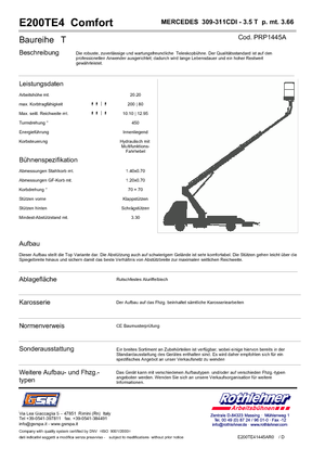 Teleskopske dizalice sa granom montirane na kamion GSR E200T E4 Comfort