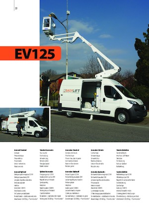 Teleskopske dizalice sa granom montirane na kamion Easy Lift EV125 