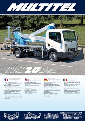 Dizala sa zglobnom granom montirana na prikolicu Multitel HX 200 EX