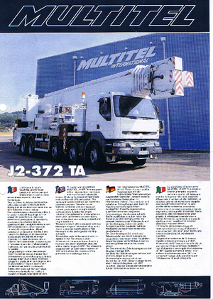 Teleskopske dizalice sa granom montirane na kamion Pagliero J 2-372 TA