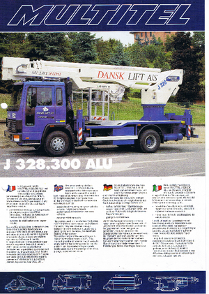 Teleskopske dizalice sa granom montirane na kamion Pagliero J 328.200 Alu