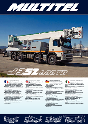 Teleskopske dizalice sa granom montirane na kamion Multitel J 352.600