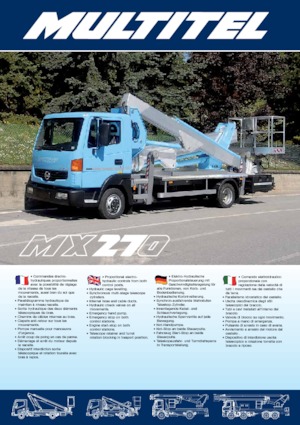 Teleskopske dizalice sa granom montirane na kamion Multitel MX 270
