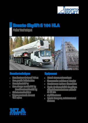 Teleskopske dizalice sa granom montirane na kamion Bronto Skylift S 104 HLA