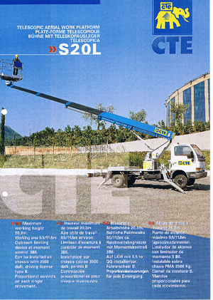 Teleskopske dizalice sa granom montirane na kamion CTE S 20 L