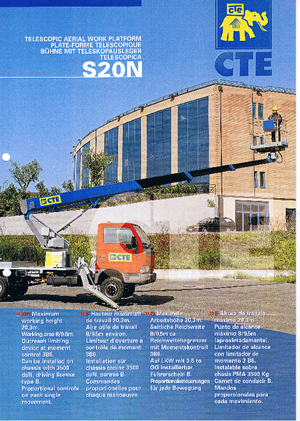 Teleskopske dizalice sa granom montirane na kamion CTE S 20 N
