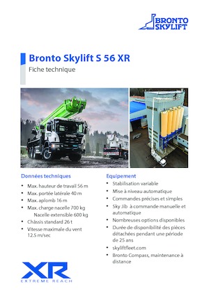 Teleskopske dizalice sa granom montirane na kamion Bronto Skylift S 56 XR