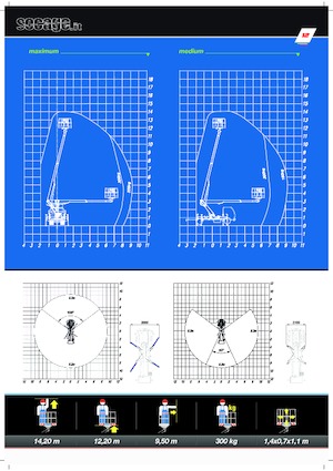 Teleskopske dizalice sa granom montirane na kamion Socage T415 forSte