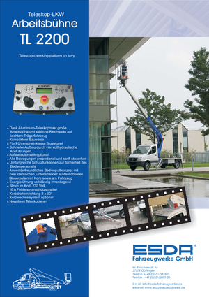 Teleskopske dizalice sa granom montirane na kamion Esda TL 2200