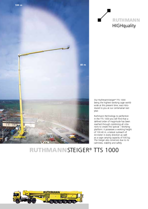 Teleskopske dizalice sa granom montirane na kamion Ruthmann TK 145 (Fa.)