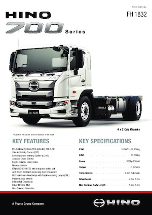 Tegljači - tegljačke jedinice Hino 700 FH 1832 4x2