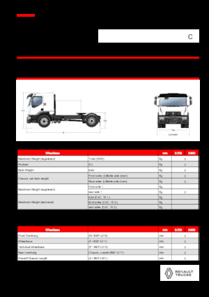 Tegljači - tegljačke jedinice Renault C CAB2300 460 4X2 T E6