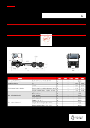Tegljači - tegljačke jedinice Renault C T6X4 OFF ROAD 11L E6