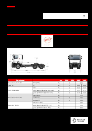 Tegljači - tegljačke jedinice Renault C T6X4 OFF ROAD 11L E6