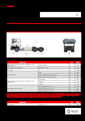 Tegljači - tegljačke jedinice Renault E-TECH C - T6x4 OFF ROAD