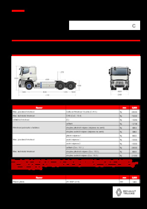 Tegljači - tegljačke jedinice Renault E-TECH C - T6x4 ROAD