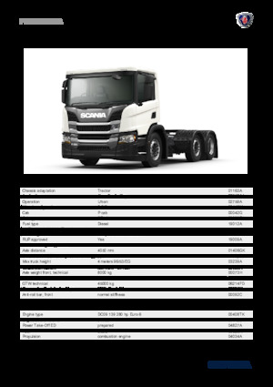 Tegljači - tegljačke jedinice Scania P 280 A6x2/2NA