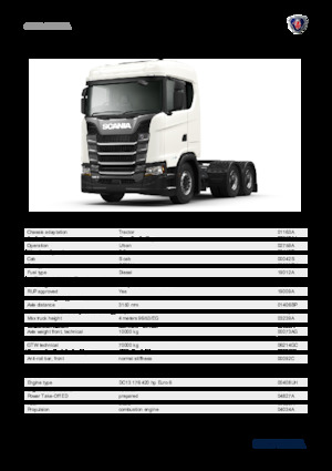 Tegljači - tegljačke jedinice Scania S 420 A6x2NA