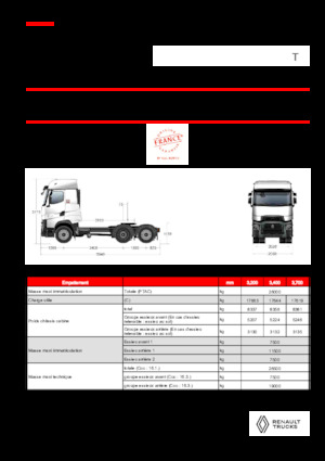 Tegljači - tegljačke jedinice Renault T HIGH T6X2 LOW 13L E6