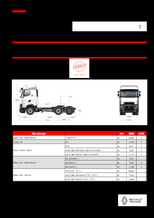 Tegljači - tegljačke jedinice Renault T HIGH T6X2 PUSHER 13L E6