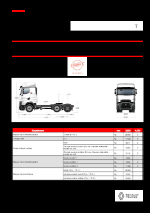 Tegljači - tegljačke jedinice Renault T HIGH T6X2 PUSHER 13L E6