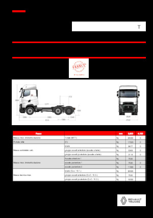 Tegljači - tegljačke jedinice Renault T HIGH T6X2 PUSHER 13L E6