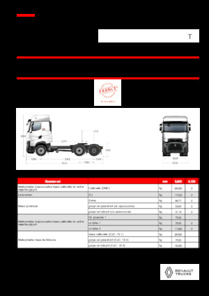 Tegljači - tegljačke jedinice Renault T HIGH T6X2 PUSHER 13L E6